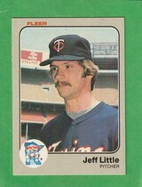 1983 Fleer Base Set #619 Jeff Little