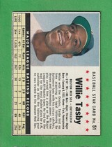 1961 Post Cereal #51 Willie Tasby