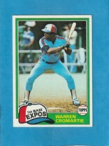 1981 Topps Base Set #345 Warren Cromartie