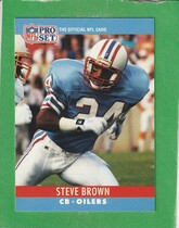 1990 Pro Set Base Set #117 Steve Brown