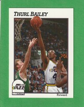 1991 NBA Hoops Base Set #205 Thurl Bailey