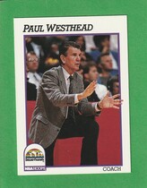 1991 NBA Hoops Base Set #227 Paul Westhead