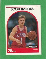1989 NBA Hoops Hoops #34 Scott Brooks