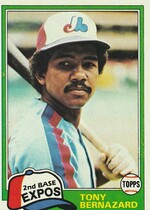 1981 Topps Base Set #413 Tony Bernazard