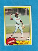 1981 Topps Base Set #485 Garry Templeton