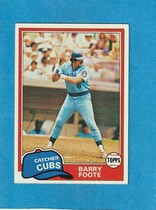 1981 Topps Base Set #492 Barry Foote