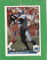 1992 Fleer Base Set #111 Lomas Brown