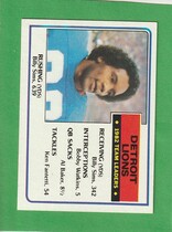 1983 Topps Base Set #58 Detroit Lions