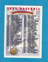 1996 Stadium Club Base Set #NNO Series 2 Checklist 338-450