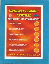 2002 Topps Team Logo Stickers & Cap Offer Cards #NNO National League Central