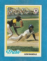 1978 Topps Base Set #544 Len Randle