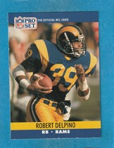 1990 Pro Set Base Set #550 Robert Delpino