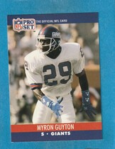 1990 Pro Set Base Set #595 Myron Guyton