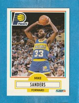 1990 Fleer Base Set #80 Mike Sanders