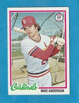 1978 Topps Base Set #714 Mike Anderson