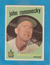 1959 Topps Base Set #267 John Romonosky