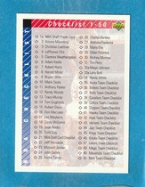 1992 Upper Deck Base Set #90 Checklist (1-90)