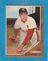 1962 Topps Base Set #285 Curt Simmons