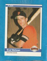 1984 Fleer Base Set #386 Brad Wellman