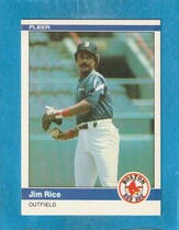 1984 Fleer Base Set #408 Jim Rice