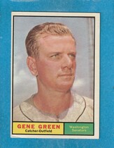 1961 Topps Base Set #206 Gene Green