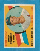 1960 Topps Base Set #120 Duke Carmel