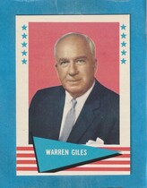 1961 Fleer Base Set #33 Warren Giles