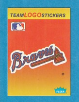 1991 Fleer Team Logo Stickers #NNO Braves