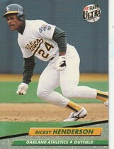 1992 Ultra Base Set #114 Rickey Henderson