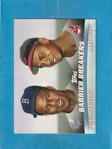 2001 Topps Combos Series 2 #TC20 Jackie Robinson|Larry Doby