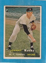 1957 Topps Base Set #185 Johnny Kucks