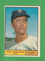 1961 Topps Base Set #507 Pete Burnside