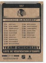 2021 Upper Deck O-Pee-Chee OPC #557 Chicago Blackhawks