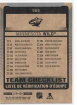 2021 Upper Deck O-Pee-Chee OPC #565 Minnesota Wild