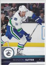 2017 Upper Deck Base Set #179 Brandon Sutter