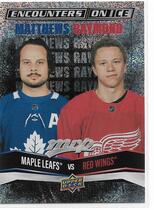 2022 Upper Deck MVP Encounters on Ice #EI-4 Auston Matthews|Lucas Raymond