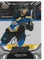 2022 Upper Deck MVP Silver Script #61 Jordan Kyrou