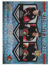 2023 Upper Deck MVP Alternate Threads #AT-19 Anton Forsberg|Brady Tkachuk|Thomas Chabot