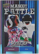 2025 Upper Deck MVP Mascot Battle #MB-4 Bernie The St. Bernard|Fin The Whale
