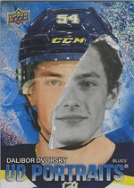2025 Upper Deck UD Portraits Speckle #P-22 Dalibor Dvorsky