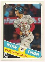 2018 Topps Heritage High Number Now & Then #NT-7 Mookie Betts