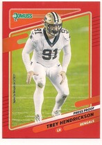 2021 Donruss Press Proof Red #100 Trey Hendrickson