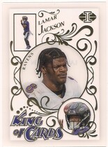 2021 Panini Illusions King of Cards #3 Lamar Jackson