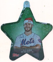 2021 Topps Holiday Oversized MLB Star Ornament Die-Cut #WHO-PA Pete Alonso