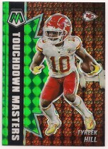 2021 Panini Mosaic Touchdown Masters Green #4 Tyreek Hill