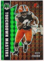 2021 Panini Mosaic Touchdown Masters Green #7 Nick Chubb