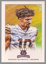 2021 Panini Chronicles Gridiron Kings Pink #34 Anthony Schwartz