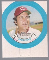 2022 Topps Heritage High Number 1973 Topps Candy Lids #HN9 Johnny Bench