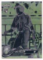 2018 Topps Chrome Negative Refractor #84 Greg Allen