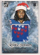 2022 Donruss Rookie Holiday Sweater #15 James Cook